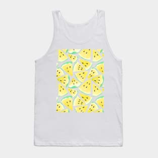 Yellow watermelon slices pattern Tank Top